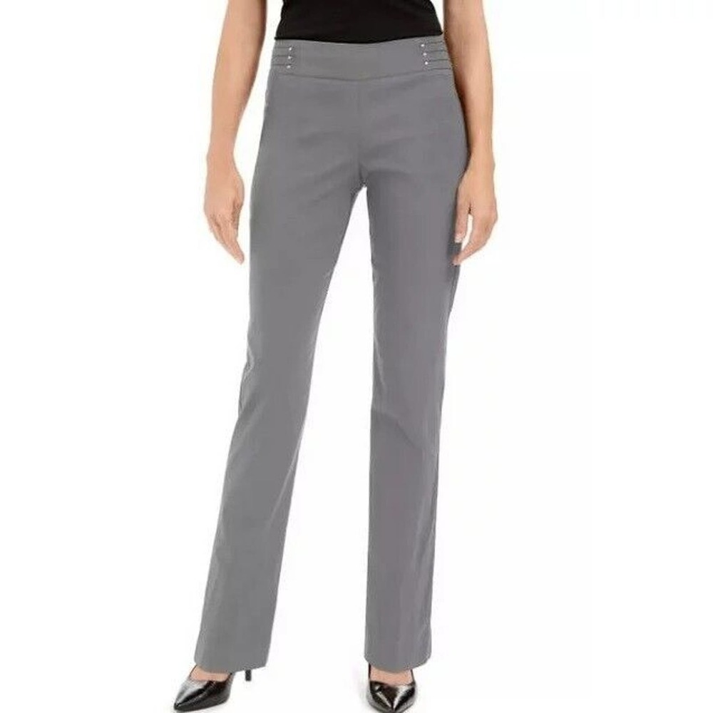 JM Collection Women's Studded Pull-on Tummy Control Pants